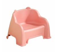 Kdjuope Tabouret Enfant Tabouret Marchepied Siège Banc Dossier Créature Ludique Antidérapant Stabilité Renforcée Léger à Déplacer Adapté aux Enfants pour, Rose