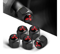 KDKDJ Auto Bouchons de Valve pour Mitsubishi Outlander 2018-2021, Valve Pneu Voiture Bouchons de Valve de Pneu Bouchon de Valve Voiture Résistant à la Corrosion Voiture Accessoires,A