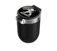 KDKDJ Cendrier de Voiture pour Peugeot Partner Tepee 2008-2018, Cendriers en Acier Inoxydable avec Couvercle Portable à LED Cendrier à Cigare Auto-Extinguible sans Fumée Auto Accessoires
