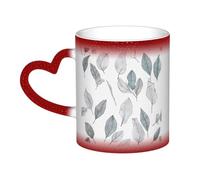 KDKJEDPEAF Basilic Thym Aneth & Rosema Tasse magique à changement de couleur 325 ml | Tasse à café en céramique sensible à la chaleur révèle une image surprise | Cadeau pour elle, lui, famille, amis