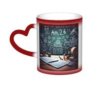 KDKJEDPEAF Formulas Shapes Theory M Tasse magique à changement de couleur 325 ml | Tasse à café en céramique sensible à la chaleur révèle une image surprise | Cadeau pour elle, lui, famille, amis