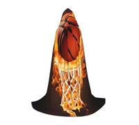 KDKJEDPEAF Longue cape à capuche pour adolescent, basket-ball, longueur au sol, cape à capuche, costume d'Halloween et cosplay