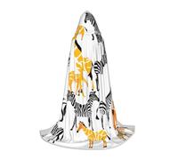 KDKJEDPEAF Longue cape à capuche pour adolescent, images de dessin animé, longueur au sol, cape à capuche, costume d'Halloween Cosplay