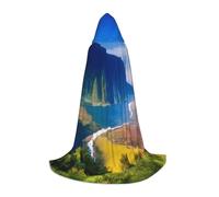 KDKJEDPEAF Longue cape à capuche pour adolescent vallée longueur au sol cape à capuche Halloween Cosplay Costume