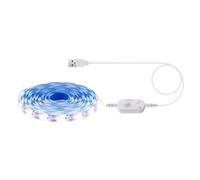 kdkskss Bande Lumineuse À Détecteur De Mouvement, LED Rechargeable Par USB Autocollante 1m, Bande LED Blanc Chaud, Pour Placard, Pour Escalier, Sous-sol, Chambre À Coucher