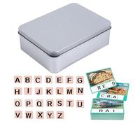 kdkskss Cartes Flash Lettres, Cartes Éducatives Bébé Jeux d'Orthographe Lettres, Jeux de Puzzle en Bois Développant l'Adresse Jeu d'Association pour Apprentissage Préscolaire Fournitures Scolaires