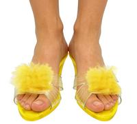 kdkskss Chaussures de princesse, pantoufles en cristals, chaussures d'habillage de la reine des neiges Cendrillon, accessoires photo, pour les fêtes costumées d'Halloween spectacles sur scène écoles