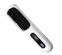 Kdkskss Cordless Hair Straightener Brush, Portable Hair Straightener Brush For Travel, Pinceaux De Style Chauffant Rechargeables, USB 4000mAh Hot Smooth Heated Comb For Hairs Styling