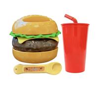 kdkskss Ensemble Nourriture Jouet | Hamburger Jouets Éducatifs Anti-Stress,Set De Fast Food Élastique pour Jeu D Imitation - pour Maternelle Maison Salle De Jeux Anniversaire Fête Voyage