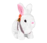 kdkskss Jouet De Lapin pour Les Petits, Le Poupon De Lapin Interactive, Jouet De Lapins Électrique, Lapins avec Son, Mouvement Et Marche, Cadeau De Pâques