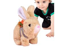 kdkskss Jouet De Lapin pour Les Petits, Le Poupon De Lapin Interactive, Jouet De Lapins Électrique, Lapins avec Son, Mouvement Et Marche, Cadeau De Pâques