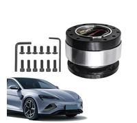kdkskss Kit Volant Rapide Détachable - Adaptateur de Moyeu à Déverrouillage Rapide pour Volant - Adaptateur Aluminium Amovible Réglable pour Camion Bateau Voiture Sport Automobile Aventure