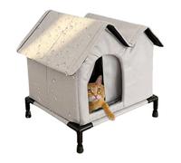 kdkskss Maison pour Chat D'Extérieur - Tente-Lit pour Animal Pliable Et Imperméable pour l'hiver - Maison pour Chat Résistante Aux Intempéries avec Plancher Surélevé - pour Jardin Véranda Patio