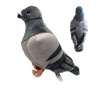 kdkskss Peluche D'oiseau, Jouets en Peluche De Pigeon, Ornements De Pigeon De Simulation, Animal D'oiseau De Paix Doux Et Mignon, Pigeons Mignons comme Cadeau pour Les Enfant