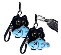kdkskss Porte-Clés En Peluche Chat - Charm Cartoon 3D Tenant Un Poisson Pendentif Ornement | Porte-Clés En Peluche Mignons,pour Sac à Dos Sac à Main Fille Enfant Femme Adolescent à Main