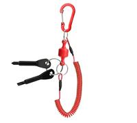 kdkskss Rétracteur pour Épuisette De Pêche À La Mouche,Laisse pour Canne À Pêche - Dispositif à Libération Rapide Porte-Outils Antidérapant Rétractable pour Eau Douce et Salée