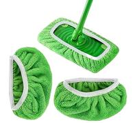 kdkskss Serpillères en Fibre, Lingettes De Rechange Lavables, 3 Pièces Fournitures De Nettoyage pour Sols Durs À Usage Domestique pour Cuisine Appartement Hôtel Salle De Bain Balcon
