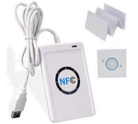 KDL NFC Smart ACR122U Lecteur de Carte RFID Graveur IC 13.56 MHz Copieur de Carte duplicateur Cloner Programmeur avec câble USB + Logiciel SDK + 5 Cartes Blanches M1 S50 Cartes Blanches ISO14443 A/B