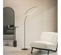 kdln Lampadaire sur pied design Poise, dimmable, noir, Salon / Salle à manger, Métal, Design, Lampadaire