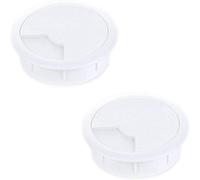 KDM2 cable ductset of 2Colour: whiteDiameter: 80 mmCable grommet for desk,table & worktopMaterial: plastic (Made in EU)