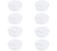 KDM2 cable ductset of 8Colour: whiteDiameter: 60 mmCable grommet for desk,table & worktopMaterial: plastic (Made in EU)