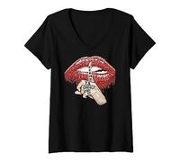 KDO-02 T-Shirt Femme Humour Texte Imprimé Tais-toi Authentique Teintures Imprimé T-Shirt Personnalisé pour Femmes Filles - Humour Citations Tee Shirt pour Femme