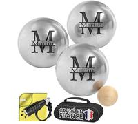 KDO MAGIC Boule de pétanque Personnalisée Triplette 720g 72mm (Modèle Majuscule)