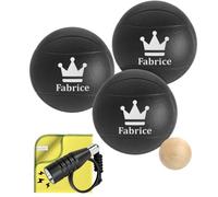 KDO MAGIC Boule de pétanque Personnalisée Triplette Noire 720g 72mm