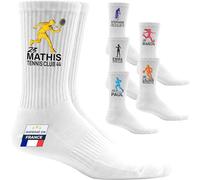 KDO MAGIC - Chaussette personnalisé logo et texte - Chaussettes personnalisables Sport Unique - 2 Tailles - Idée cadeau club de foot, basket, running, entreprise, tennis (MultiSport)