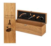 KDO MAGIC Coffret Sommelier Personnalisé 5 Accessoires Inclus (Bouteille)