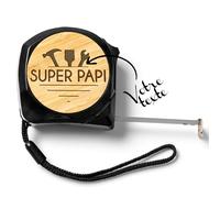 KDO MAGIC - Mètre à ruban personnalisé - Boîte à outils papi - Mètre de bricolage personnalisable avec texte papa - Idée cadeau anniversaire, retraite, noël (Outils)