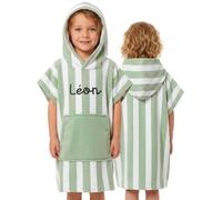 KDO MAGIC Poncho de bain enfant personnalisé 100% polyester Vert