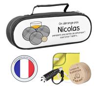 KDO MAGIC Sacoche pétanque Personnalisée pour triplette 3 Boules