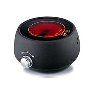 KDOQ Chauffe-Tasse Électrique 500W Céramique Vitrocéramique Résistant aux Rayures Chauffe-Café 220V (Noir)