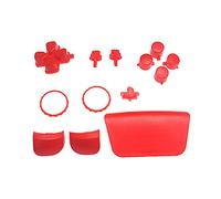 Kdouehg Bouton de ContrôLeur Manette Clé de Remplacement Capuchon de Couverture de Coque de Coquille pour Manette de PoignéE Accessoires Rouge