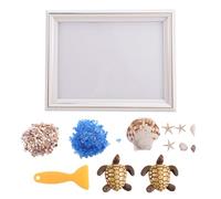 Kdouehg Cadre en Résine Moule Bricolage Vague Art Résine Artisanat Moulage Résine Époxy Moules Kit Verre de Mer Art Kits pour Adultes Bricolage Maison