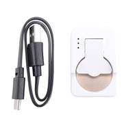 Kdouehg Chargeur Universel de Pile Bouton Type-C pour Piles au Lithium LIR2032/LIR1632/LIR2025/LIR2016/LIR2032H, Blanc avec Câble