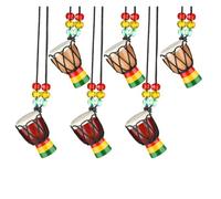 Kdouehg Colliers D'Instruments Tambour Djembé Tambours à Main Classiques en Bois, Collier Tambours et Percussions