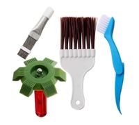 Kdouehg Ensemble de 4 Brosses de Nettoyage pour Condenseur, Adaptées Aux Sèche-Linge, Aux Climatiseurs et Aux Réfrigérateurs.