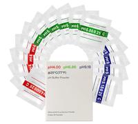 Kdouehg Lot de 18 Solutions Tampons pour PH-Mètre, PH 6,86/4,00/9,18, Poudre Tampon pour un Étalonnage Précis et Facile Du Testeur de PH