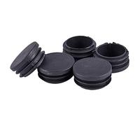 Kdouehg R Capuchons en Plastique Rond tubage Tube Insert Couvertures 40mm Dia 5 Pcs Noir