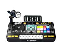 Kdouehg Simulation de DJ Multifonctionnelle pour Enfants, Contrôleur de Mixage DJ, Lecteur de Musique, Jouet de Divertissement Musical