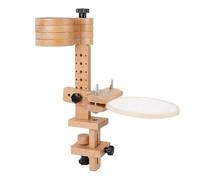 Kdouehg Support pour Cerceau de Broderie - Support pour Cerceau de Broderie avec Plateau de Rangement Intégré, Cadre en Bois de Hêtre, pour L'Artisanat d'art, Projets de Bricolage