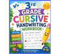 KDP Cursive Handwriting Workbook: 3rd Grade Cursive Handwriting Workbook: Letter, Word & Sentence Practice for Kids Ages 8-10