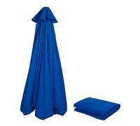 KDQRMVV Auvent de Remplacement pour Parasol déporté à 8 Baleines de 350 cm(Color:Blue)