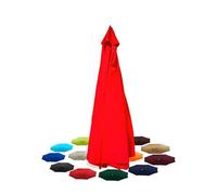 KDQRMVV Toile De Parasol Remplacement De 300cm, 6/8 Baleines, Housse De Rechange pour Parasol De Terrasse(Size:6Ribs 300cm/9.8ft,Color:Rouge)