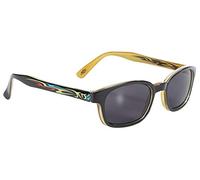 KD's 5400 - Lunettes de soleil sportifs et motards décor tatouage tribal - homme & femme - s'adaptent sous casque moto vélo ski - Verres fumés UV400 - Portées par SAMCRO Sons of Anarchy