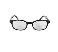 KD's Lunettes de soleil loupes de lecture +2,5 verres clairs montures noires taille classique