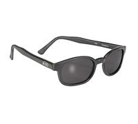 KD's X 11120 - Lunettes de soleil noir mat sportifs et motards - homme & femme - s'adaptent sous casque moto vélo ski - Verres fumés UV400 - Portées par Jax Teller et SAMCRO Sons of Anarchy