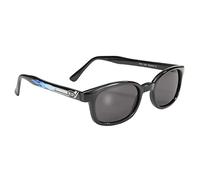 KD's X 1227 - Lunettes de soleil sportifs et motards décor pot d'échappement - homme & femme - s'adaptent sous casque moto vélo ski - Verres fumés UV400 - Portées par SAMCRO Sons of Anarchy